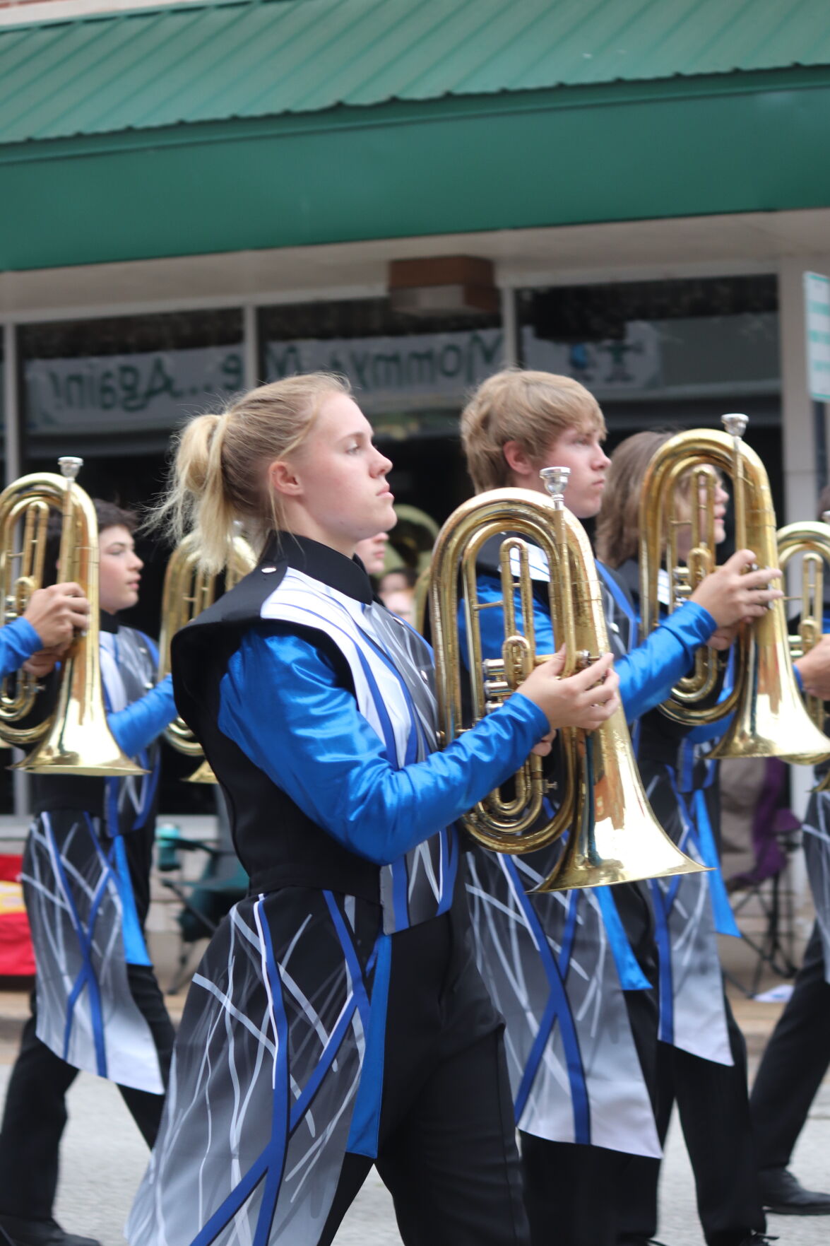 Katie and Ryan Williams march